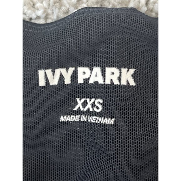 IVY PARK Mesh Panel One Piece Bodysuit Swimsuit Black White X-Back XXS NWOT $90 - Picture 10 of 13